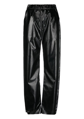 KASSL Editions high-shine straight-leg trousers - Black