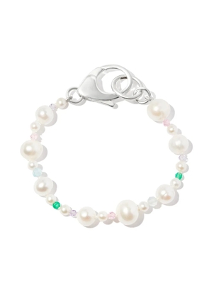 Hatton Labs Pebbles pearl and bead bracelet - Silver