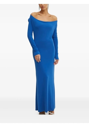 Patrizia Pepe cowl-neck maxi dress - Blue
