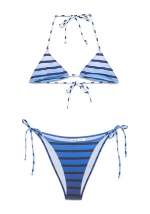 Jean Paul Gaultier Marinière Dégradé bikini - Blue