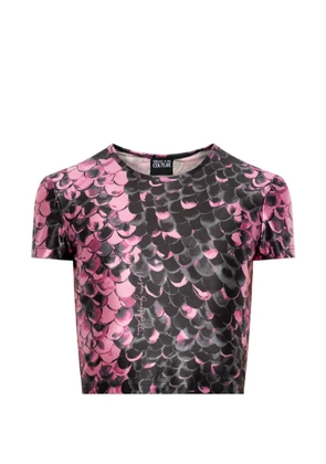 Versace Jeans Couture print cropped T-shirt - Pink
