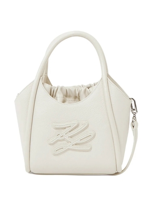 Karl Lagerfeld mini K/Autograph tote bag - White