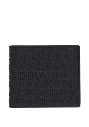 HUGO logo-embossed cardholder - Black