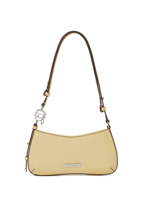 Karl Lagerfeld mini logo-plaque shoulder bag - Yellow