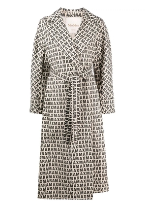 Max Mara monogram print coat - Neutrals