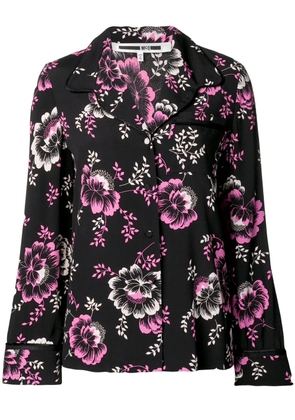 McQ Swallow floral print lounge shirt - Black