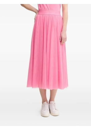Joop! elastic-waistband tulle midi skirt - Pink