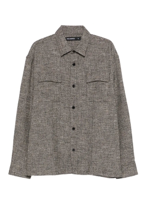 Karl Lagerfeld chest-pocket overshirt - Black