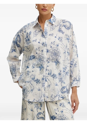 FRACOMINA floral-print shirt - White