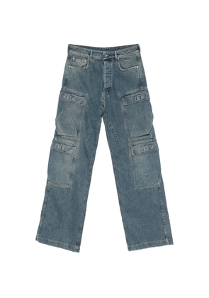 Rick Owens DRKSHDW distressed cargo jeans - Blue
