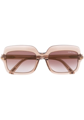 TOM FORD Eyewear Wallis square sunglasses - Neutrals