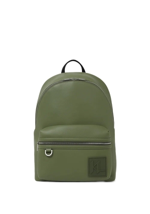 Karl Lagerfeld logo-patch backpack - Green