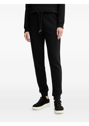 Armani Exchange logo-detail drawstring track pants - Black