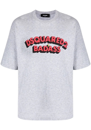 DSQUARED2 logo-print cotton T-shirt - Grey