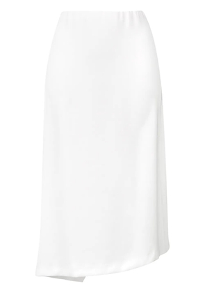 Poiret asymmetric midi skirt - White