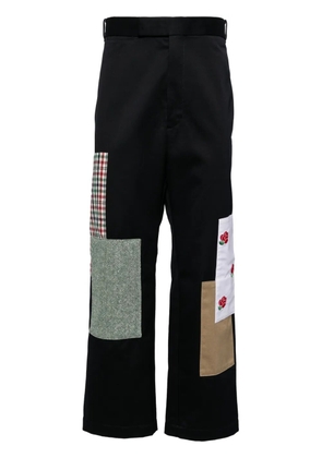 Thom Browne patchwork chino trousers - Blue