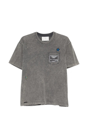 Song For The Mute patch pocket-chest T-shirt - Grey