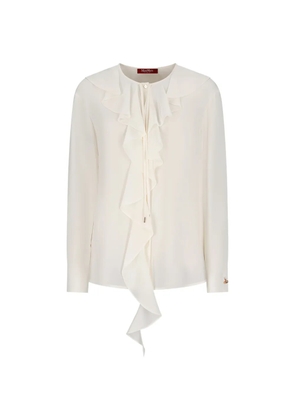 Max Mara ruffled blouse - Neutrals