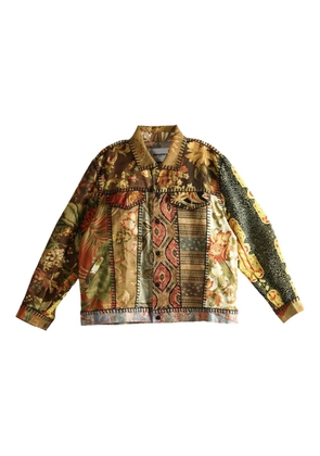 Emergency Room patchwork floral-print jacket - Brown