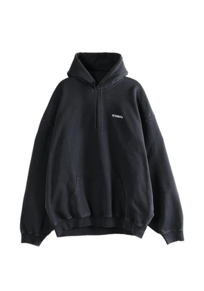 VETEMENTS logo-detail hoodie - Black