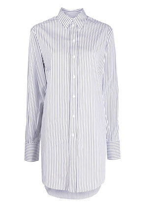 SA SU PHI striped silk shirt dress - Blue
