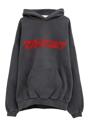 FEAR OF GOD ESSENTIALS 90s logo-print hoodie - Grey
