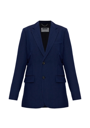 Moschino pinstripe button jacket - Blue