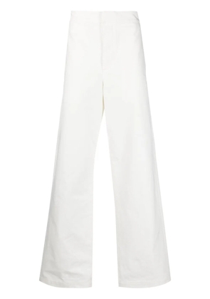 Jil Sander high-waisted straight-leg trousers - White