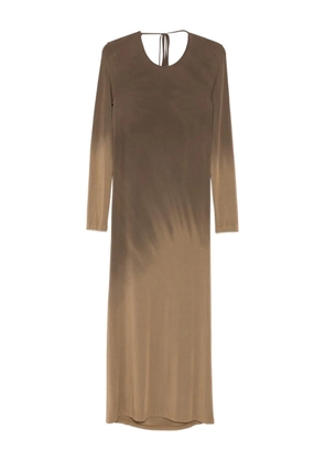 Uma Wang long-sleeved maxi dress - Green