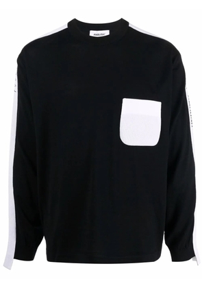 AMBUSH logo-tape knit jumper - Black