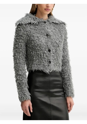 Liviana Conti Zenon button-up wide-collar cardigan - Grey