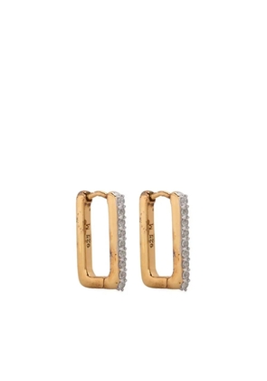Missoma Pave Ovate Huggie earrings - Gold