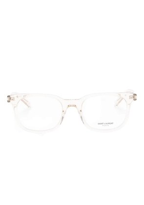Saint Laurent Eyewear square-frame glasses - Yellow