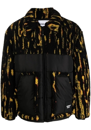 AMBUSH abstract-print panelled jacket - Black