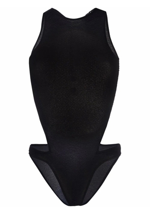 ROTATE BIRGER CHRISTENSEN Molly semi-sheer bodysuit - Blue