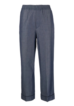 10 CORSO COMO straight-leg cropped trousers - Blue