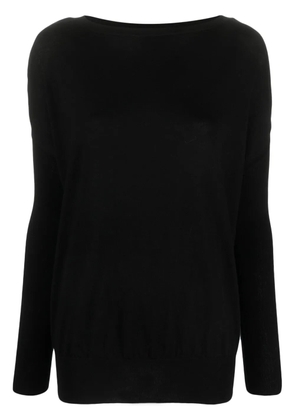 Wild Cashmere Grace drop-shoulder jumper - Black