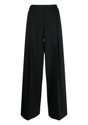 ARMARIUM concealed-front wool palazzo pant - Black