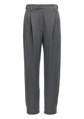 Brunello Cucinelli cotton-blend pants - Grey