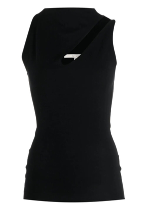 MANURÍ Bambina asymmetrical-neckline top - Black