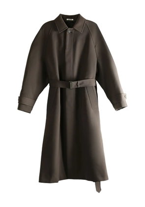 Auralee belted coat - Brown