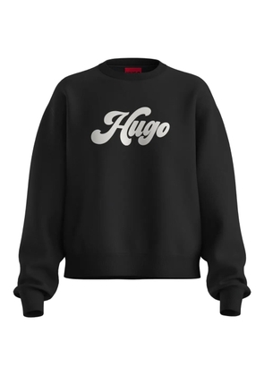 HUGO logo-print sweatshirt - Black