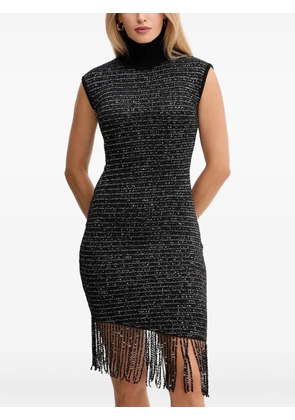 SIMONA CORSELLINI sequin-embellished fringed mini dress - Black