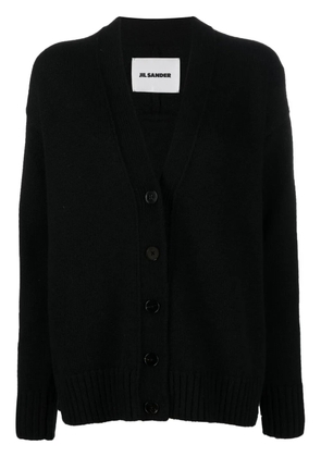 Jil Sander V-neck button-fastening cardigan - Black