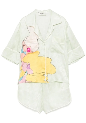 Fendi Pre-Owned Hairdo Girls pyjama set - Green