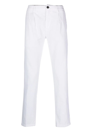 Department 5 pleat-detail tapered-leg trousers - White