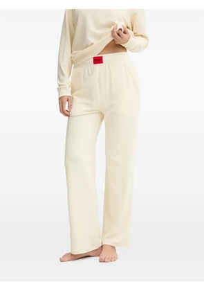 HUGO logo-patch trousers - Neutrals
