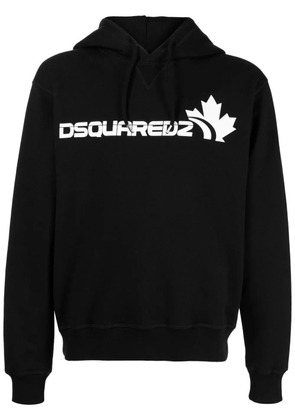 DSQUARED2 logo-print long-sleeve hoodie - Black