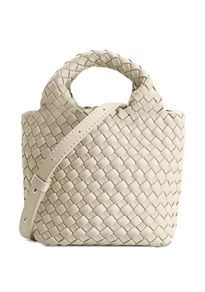 MARREA mini woven tote bag - Neutrals