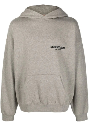 FEAR OF GOD ESSENTIALS logo pullover hoodie - Grey